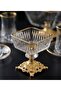 Luxury Silver Footed 7-Piece Glass Dessert, Magnolia and Treat Presentation Set Dowry Box Home Gift - 4