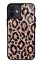 iPhone 12 Mini Rose Gold Leopard Design Glossy Phone Case