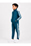 Boy's Cotton Stand Collar Tracksuit Set 26103 -Petrol - 3