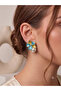 Pearl detailed blue earrings - 26vipk21 - 2