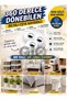 4-Piece Self-Adhesive 360 Degree Rotating Item Slider Mini Furniture Wheel Plastic - Metal