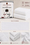 Square Patterned Hajj Ihram 2 Pieces 1250 Gr 110X220 cm Umrah Ihram - 4