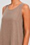 Egyptian Women's Cotton Woven Zero Sleeve Dress Beige - 3