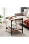 Industrial Accent End Table – Multi-Purpose Storage Shelf for Modern Homes - 2
