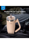 Temp Guard Vacuum Insulated Travel Mug – 180° Rotating Handle, 24H Cold & 12H Hot Retention, Leak-Proof Lids - 6