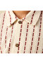 Collared Short Sleeves Shirt and Shorts Set with Stripes - 6