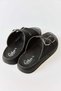 Women's Soft Sole Open-Front Slippers Black - 4