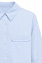 4660 Women's Short Sleeve Crop Shirt Baby Blue - 2