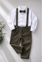 Baby Boy & Child Bow Tie Set with Suspenders, 100% Cotton, 4-Piece Wedding and Special Occasion Set - 5