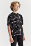 Boy's Patterned Basic T-Shirt - 3