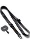 Tactical Webbing Lanyard Strap with Patch, Heavy Duty Tactical Carabiner Phone Neck Strap - Black