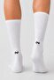 Egyptian Unisex Cotton Half-Terry Sports Socks, 2-Piece White - 3