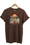 Cool Cats Summer Club Unisex Cat Printed Summer Themed Regular Fit Crew Neck T-Shirt