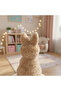 Soft Beige Mother and Baby Bunny Plush Toy - 4