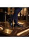 Black Patent Leather Thick Sole Loafer - 4