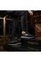 Black Suede & Floter Leather Sneaker - 8