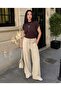Women's Crop Casual Short Sleeve Summer Set with Necklace - 3
