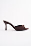 Spr-3791 Thin Heel Buckle Detail Slippers - 3