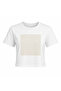 Phosphorescent Visual Reflective Crop Glow T-Shirt - Fun Design That Creates Light and Visual Effects in the Dark, Women's Clothing