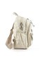 Small Size 32 cm Lightweight Waterproof Parachute Fabric Multi-Compartment Daily Women's Backpack Cream 8317A - 4