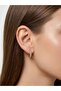 Xuping Gold Classic Zircon Stone Hoop Earrings