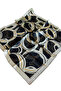 Tivil Silk Scarf 2026 Summer Season 2030-033 Black-Gold