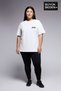 Süperlife Women's Large Size New York Printed 3Xl-6Xl Crew Neck T-Shirt Spr25Btsk510-05