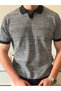 Men's Polo Neck Knitwear T-Shirt - 3