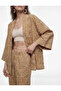 Ethnic Embroidery Detailed Wide-Legged Trousers with Belted Waist - 3