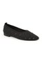 Women's Stoned Knitwear Ballerina Pointed Toe Flexible Comfortable Tpu Sole Casual Shoes L085.K4203