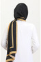 Kehribar Shawl 70240-09 Black Mustard - 3
