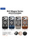 Brit Magnet Series Magnetic Case for iPhone 17 Pro Max - Premium Plaid Leather Cover - 2
