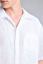 Breathable 100% Linen Premium Linen White Shirt G0857Ax26Sm - 4