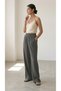 Women's Strawberry Fabric Wide-Leg High-Waist Elastic Pocket Comfortable Fit Pants - 4