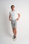 Gray Men's Regular Fit Two-Thread Zipper Pocket Cotton Shorts - 4