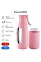 500 ml Pink Steel Flask/Thermos with Straw - Silicone Body (Plus) - 50010 - 5