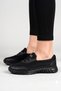 Women's Black Anti-Sweat Anatomical Daily Sports Shoes - 2