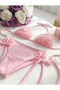 Girls' Special Design Floral Bikini Set with Adjustable Laces - 2