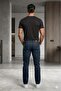 Men's Black T-Shirt Standard Fit Cotton - 2