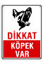 Caution Dog Present Warning Sign 25X35 cm Dekota Pvc Warning Sign Garden Gate - 2