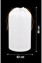 4 Pieces White Drawstring Storage Bag Xlarge 86X62 cm - Moving Bag - Quilt Pillow Laundry Storage Bag - 3