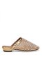 26Y467-5 Women's Stoned Evening Dress Flat Slippers Bronze - 2