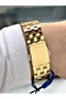Special Design Gold Color Steel Cord Women Wristwatch Nm229Mr - 5