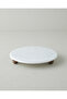 Elegant Marble Cake Stand 25 cm White