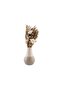 Nexun Flower Bouquet with Ceramic Vase 7x13x25cm - Natural - 4