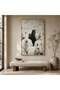 Horse Ranch Oil Painting Canvas Framed Wall Art 92.5x152.5cm - White