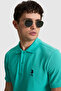Men's Mint Slim Fit Polo Collar Basic T-Shirt 50322304-Vr090 - 2