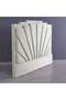 URANUS HEADBOARD VELVET WHITE L-180 : H-125 CM - 3