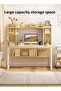 Space-Saving Gaming & Study Desk with Shelves 110x50x126 cm - 4