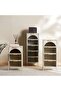 Cooper Display Cabinet With 3 Drawer Metal - Cream - 8